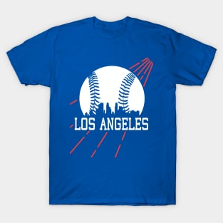 Vintage Los Angeles LA Skyline Baseball Sunshine For Gameday T-Shirt